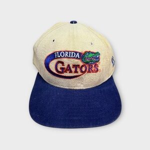 Vintage Florida Gators New Era Ball Cap Hat Snapback Baseball 1990s Two Tone